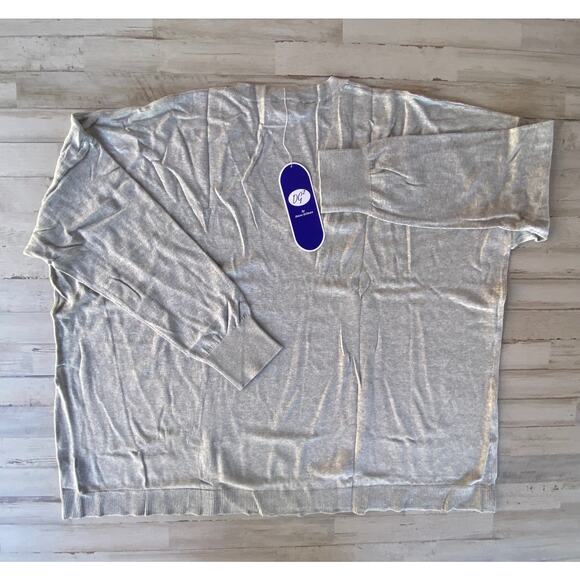 DG2 Diane Gilman GREY Sweater SZ 3X C100844 NIP - Picture 2 of 9